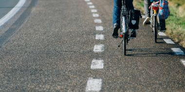 fietsen in gemengd verkeer